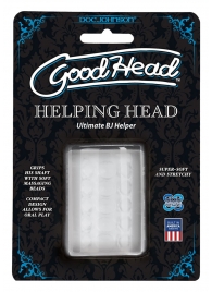 Прозрачный мастурбатор HELPING HEAD - Doc Johnson - в Казани купить с доставкой