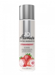 Массажное масло JO Aromatix Massage Oil Strawberry с ароматом клубники - 120 мл. - System JO - купить с доставкой в Казани