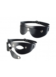 Черная кожаная маска  Новичок - Sitabella - купить с доставкой в Казани