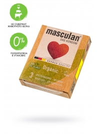 Экологически чистые презервативы Masculan Organic - 3 шт. - Masculan - купить с доставкой в Казани