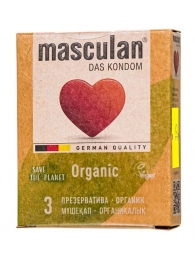 Экологически чистые презервативы Masculan Organic - 3 шт. - Masculan - купить с доставкой в Казани