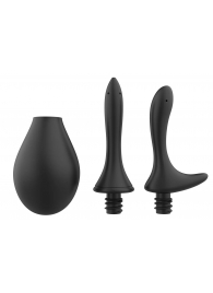 Черный анальный душ Nexus Anal Douche Set с 2 сменными насадками - Nexus Range - купить с доставкой в Казани