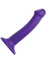 Фиолетовый фаллоимитатор-насадка Strap-On-Me Dildo Dual Density size M - 18 см. - Strap-on-me - купить с доставкой в Казани