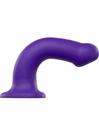 Фиолетовый фаллоимитатор-насадка Strap-On-Me Dildo Dual Density size L - 19 см. - Strap-on-me - купить с доставкой в Казани