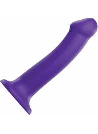 Фиолетовый фаллоимитатор-насадка Strap-On-Me Dildo Dual Density size L - 19 см. - Strap-on-me - купить с доставкой в Казани