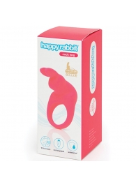 Розовое эрекционное виброкольцо Happy Rabbit Rechargeable Rabbit Cock Ring - Happy Rabbit - в Казани купить с доставкой