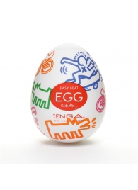 Мастурбатор-яйцо Keith Haring EGG STREET - Tenga - в Казани купить с доставкой