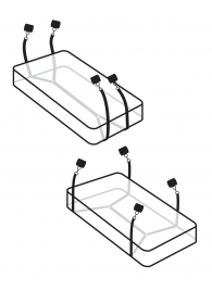 Фиксаторы для кровати WRAPAROUND MATTRESS RESTRAIN - Pipedream - купить с доставкой в Казани