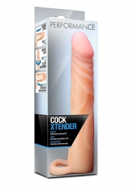 Телесная насадка на пенис Cock Xtender - 17,7 см. - Blush Novelties - в Казани купить с доставкой