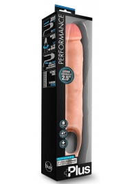 Телесная насадка-удлинитель 11.5 Inch Silicone Cock Sheath Penis Extender - 29,2 см. - Blush Novelties - в Казани купить с доставкой