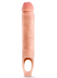 Телесная насадка-удлинитель 11.5 Inch Silicone Cock Sheath Penis Extender - 29,2 см. - Blush Novelties - в Казани купить с доставкой