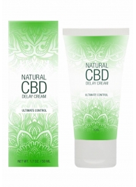 Крем-пролонгатор Natural CBD Delay Cream - 50 мл. - Shots Media BV - купить с доставкой в Казани