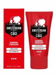 Пролонгирующий лубрикант Numbing CBD from Amsterdam - 50 мл. - Shots Media BV - купить с доставкой в Казани