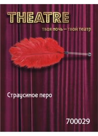 Красное страусовое пёрышко - ToyFa - купить с доставкой в Казани