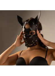 Черная маска  Собака  с ушками - Crazy Handmade - купить с доставкой в Казани