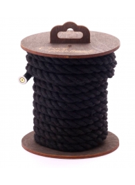 Черная хлопковая веревка для бондажа на катушке - 5 м. - Crazy Handmade - купить с доставкой в Казани