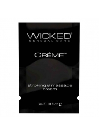 Крем для массажа и мастурбации Wicked Stroking and Massage Creme - 3 мл. - Wicked - купить с доставкой в Казани