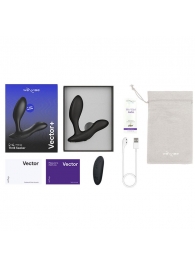 Черный анальный вибратор We-Vibe Vector+ - We-vibe - в Казани купить с доставкой