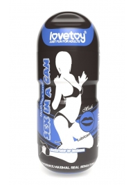 Мастурбатор-ротик с вибрацией Sex In A Can Mouth Lotus Tunnel - Lovetoy - в Казани купить с доставкой