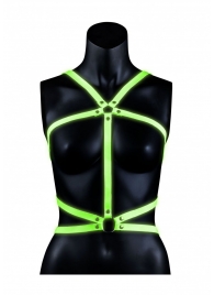 Портупея Body Harness с неоновым эффектом - размер L-XL - Shots Media BV - купить с доставкой в Казани