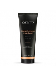 Массажный легкий крем WICKED Orange Blossom plus Patchouli - 120 мл. - Wicked - купить с доставкой в Казани