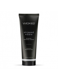 Массажный легкий крем WICKED Stripped plus Bare - 120 мл. - Wicked - купить с доставкой в Казани