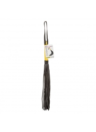 Черная плеть с желтой рукоятью Boundless Flogger - 69,25 см. - California Exotic Novelties - купить с доставкой в Казани