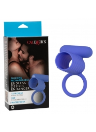 Синее эрекционное виброкольцо Silicone Rechargeable Endless Desires Enhancer - California Exotic Novelties - в Казани купить с доставкой