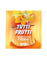 Пробник гель-смазки Tutti-frutti со вкусом ванильного пудинга - 4 гр. - Биоритм - купить с доставкой в Казани