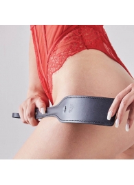 Черная кожаная шлепалка SitaBlack - 30 см. - Sitabella - купить с доставкой в Казани