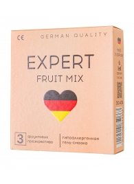 Ароматизированные презервативы EXPERT Fruit Mix - 3 шт. - Expert - купить с доставкой в Казани