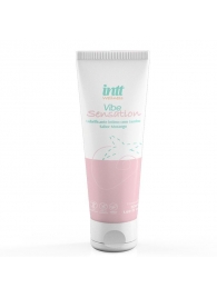 Лубрикант на водной основе Vibe Sensation с клубничным вкусом и легким вибрирующим эффектом - 50 гр. - INTT - купить с доставкой в Казани