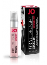 Клубничный лубрикант для оральных ласк Oral Delight Strawberry Sensation - 30 мл. - System JO - купить с доставкой в Казани