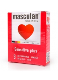 Презервативы Masculan Sensitive plus - 3 шт. - Masculan - купить с доставкой в Казани