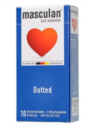 Презервативы с пупырышками Masculan Dotted - 10 шт. - Masculan - купить с доставкой в Казани