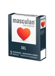 Презервативы увеличенного размера Masculan XXL - 3 шт. - Masculan - купить с доставкой в Казани