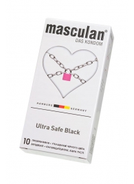 Ультрапрочные презервативы Masculan Ultra Safe Black - 10 шт. - Masculan - купить с доставкой в Казани