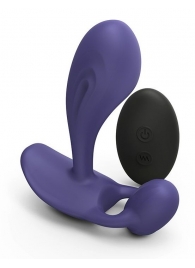 Темно-синий вибромассажер Witty P G Vibrator with Remote Control - Love to Love - в Казани купить с доставкой