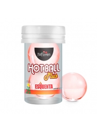 Лубрикант на масляной основе Hot Ball Plus с разогревающим эффектом (2 шарика по 3 гр.) - HotFlowers - купить с доставкой в Казани