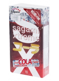 Ароматизированные презервативы Sagami Xtreme COLA - 10 шт. - Sagami - купить с доставкой в Казани