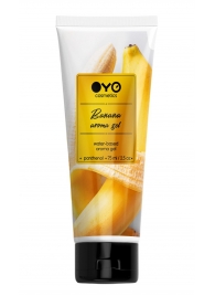 Лубрикант на водной основе OYO Aroma Gel Banana с ароматом банана - 75 мл. - OYO - купить с доставкой в Казани