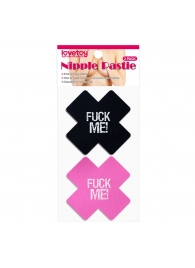 Набор из 2 пар пэстисов Cross Pattern Nipple Pasties - Lovetoy - купить с доставкой в Казани