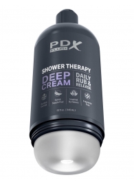 Мастурбатор в бутылке Shower Therapy Deep Cream - Pipedream - в Казани купить с доставкой