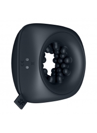 Черный мужской вибромассажер Ring Stroker - Satisfyer - в Казани купить с доставкой