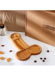 Деревянное блюдо для подачи в форме члена (32,5 х 20 х 1,7 см) - Сима-Ленд - купить с доставкой в Казани