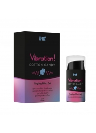 Жидкий вибратор Vibration Cotton Candy с ароматом сахарной ваты - 15 мл. - INTT - купить с доставкой в Казани