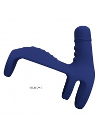 Синяя вибронасадка на пенис Vibrating Penis Sling - Baile - в Казани купить с доставкой