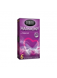 Презервативы с рёбрышками Domino Harmony - 6 шт. - Domino - купить с доставкой в Казани