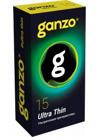 Прозрачные ультратонкие презервативы Ganzo Ultra thin - 15 шт. - Ganzo - купить с доставкой в Казани