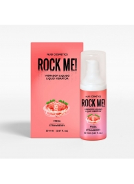 Жидкий вибратор Nuei Rock Me! с ароматом клубники - 20 мл. - Nuei cosmetics - купить с доставкой в Казани